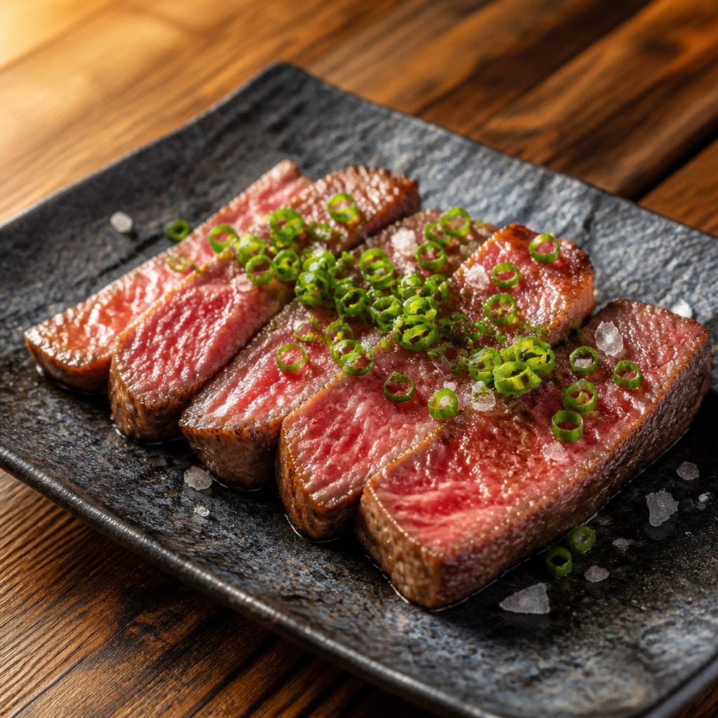 Aburi Kagoshima Beef Sushi Hiro menu beef premium